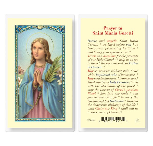 Saint Maria Goretti Laminated Prayer Card (pack of 25)