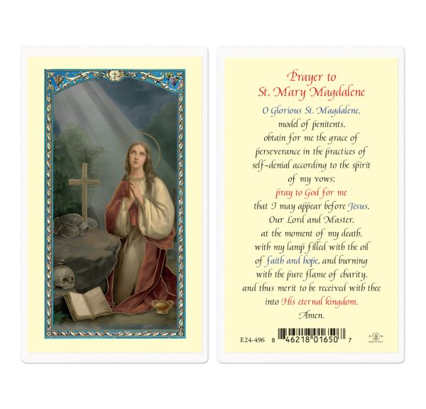 Saint Mary Magdalene Laminated Prayer Card (pack of 25)