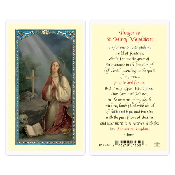 Saint Mary Magdalene Laminated Holy Card (pack of 25)