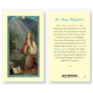 Saint Mary Magdalene Laminated Prayer Card (pack of 25)