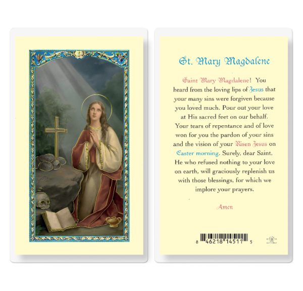 Saint Mary Magdalene Laminated Prayer Card (pack of 25)