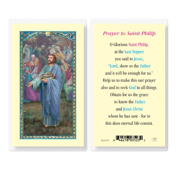 Saint Philip Laminated Prayer Card (pack of 25)