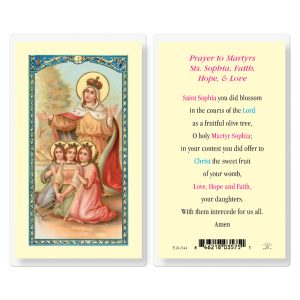Saint Sophia Laminated Prayer Card (pack of 25)