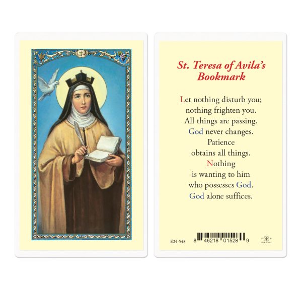 Saint Teresa of Avila Laminated Prayer Card (pack of 25)