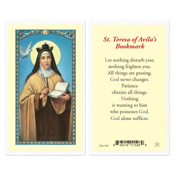 Saint Teresa of Avila Laminated Holy Card (pack of 25)