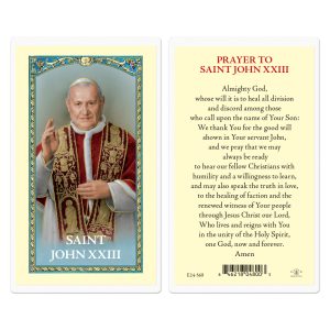 Saint John XXIII Laminated Prayer Card (pack of 25)
