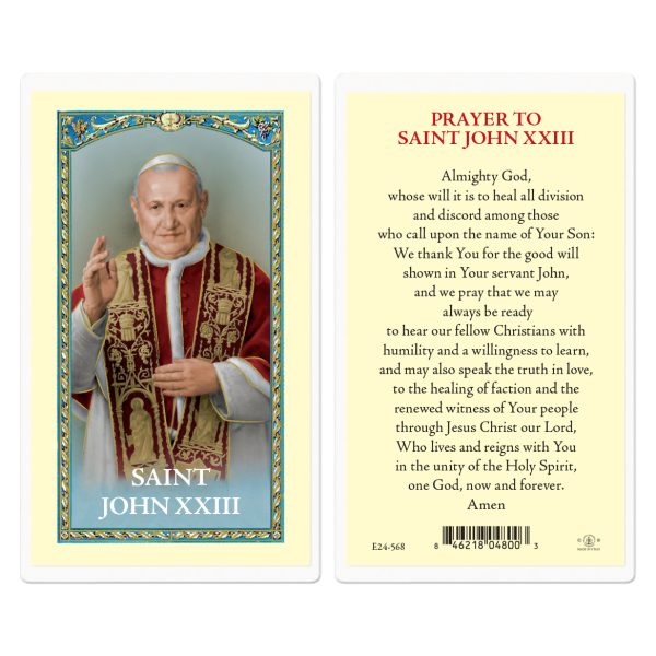 Saint John XXIII Laminated Holy Card (pack of 25)
