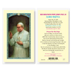 Pope John Paul II Laminated Prayer Card (pack of 25)
