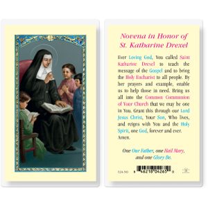 Saint Katharine Drexel Laminated Prayer Card (pack of 25)