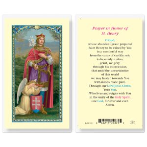 Saint Henry Laminated Prayer Card (pack of 25)