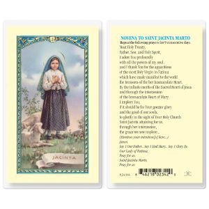 Saint Jacinta Marto Laminated Prayer Card (pack of 25)