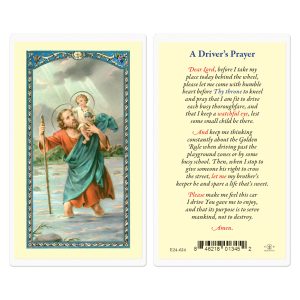 Saint Christopher Drivers Prayer Laminated Prayer Card (pack of 25)