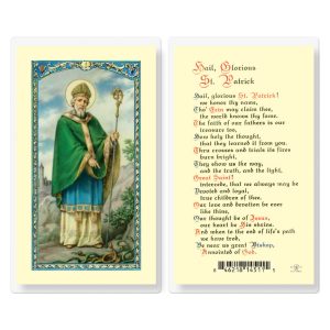 Saint Patrick Laminated Prayer Card (pack of 25)