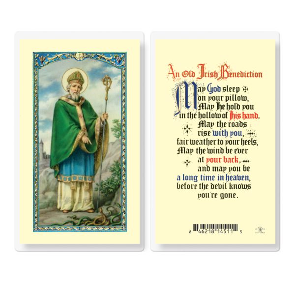 Saint Patrick an Irish Benediction Laminated Prayer Card (pack of 25)