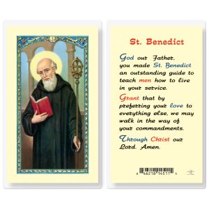 Saint Benedict God Our Father Laminated Prayer Card (pack of 25)