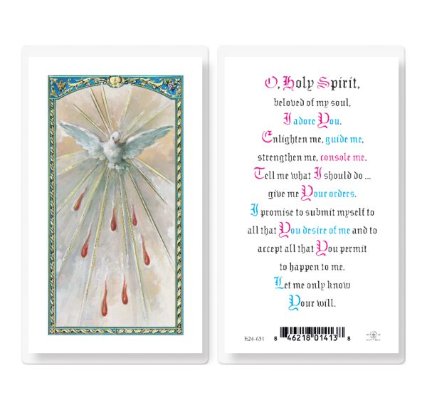 Holy Spirit Confirmation Laminated Prayer Card (pack of 25)