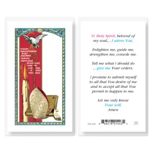 Confirmation-of Holy Spirit Laminated Prayer Card (pack of 25)