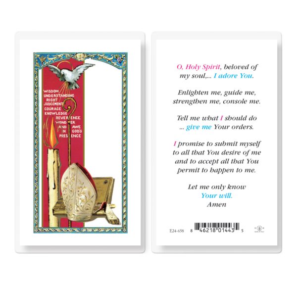 Confirmation-of Holy Spirit Laminated Prayer Card (pack of 25)