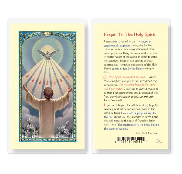 Confirmation Holy Spirit Laminated Prayer Card (pack of 25)