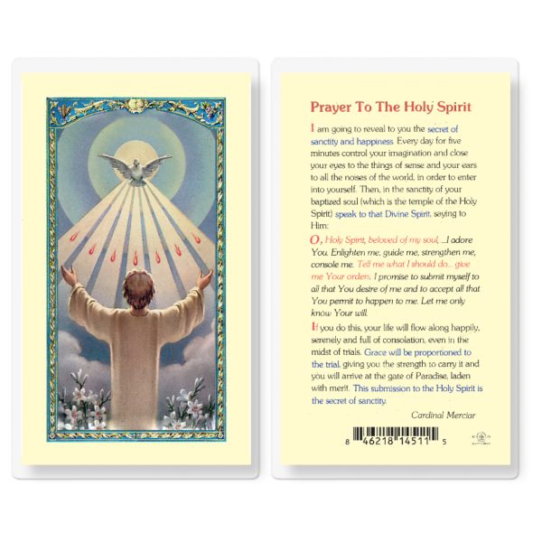 Confirmation Holy Spirit - Laminated Holy Card (pack of 25)