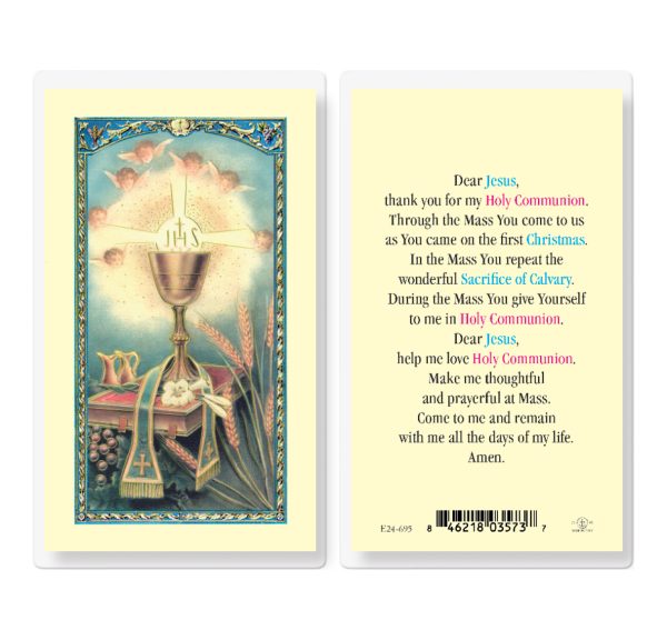 First Communion Laminated Prayer Card (pack of 25)