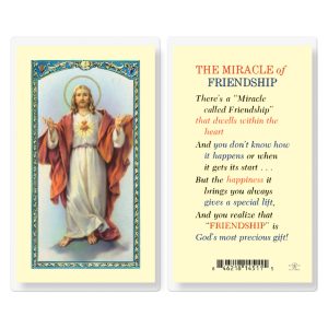Miracle of Friendship Laminated Prayer Card (pack of 25)