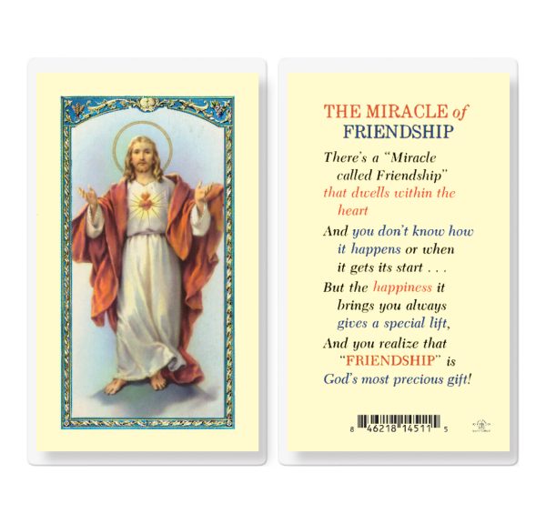 Miracle of Friendship Laminated Prayer Card (pack of 25)