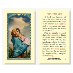 Prayer for Life Laminated Prayer Card (pack of 25)