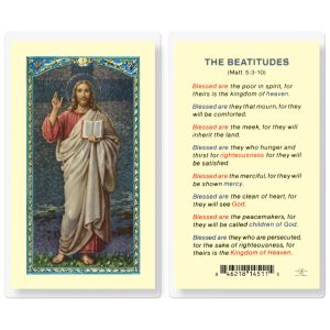 The Beatitudes Laminated Prayer Card (pack of 25)