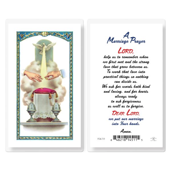 Marriage Prayer Laminated Holy Card (pack of 25)