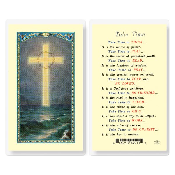 Take Time Laminated Holy Card (pack of 25)