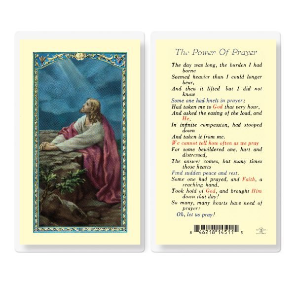 Power of Prayer Laminated Prayer Card (pack of 25)