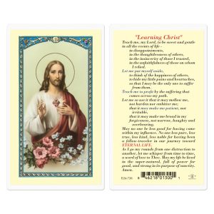 Learning Christ Laminated Prayer Card (pack of 25)