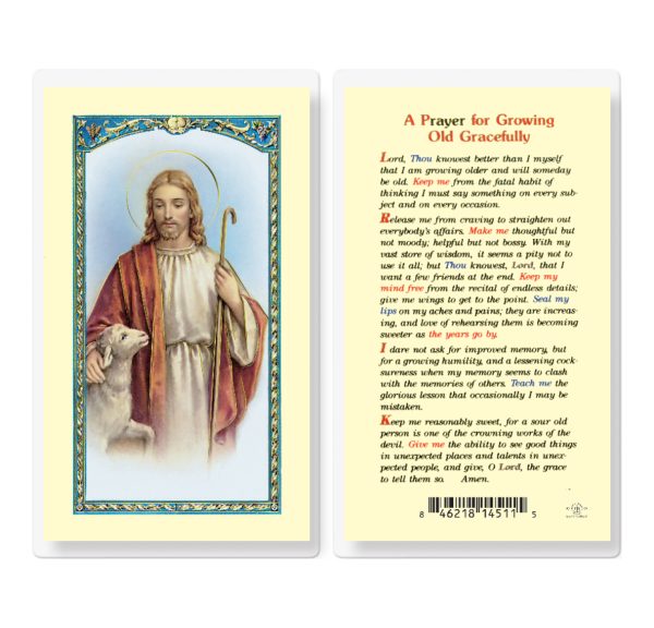 Growing Old Laminated Prayer Card (pack of 25)