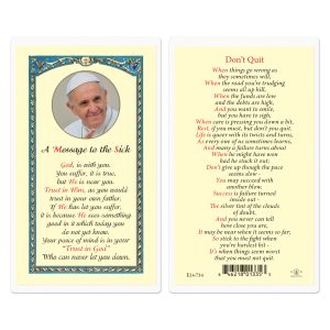 Message to the Sick Laminated Prayer Card (pack of 25)