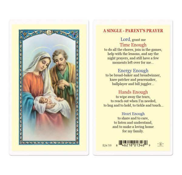 A Single Parents Prayer Laminated Prayer Card (pack of 25)