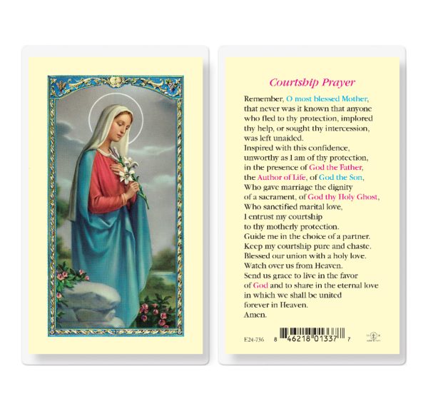 Courtship Prayer Laminated Prayer Card (pack of 25)