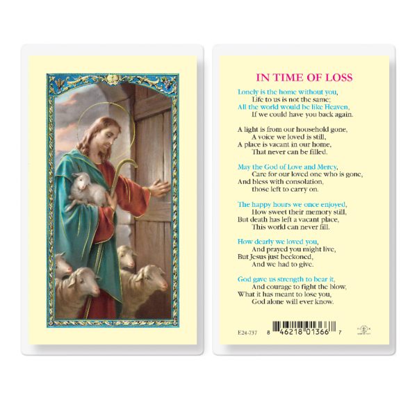 Time of Loss Laminated Prayer Card (pack of 25)