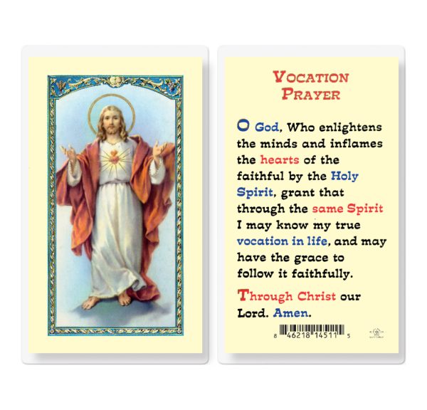 Vocation Prayer Laminated Prayer Card (pack of 25)