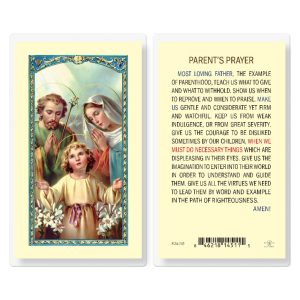 Parents Prayer Laminated Prayer Card (pack of 25)