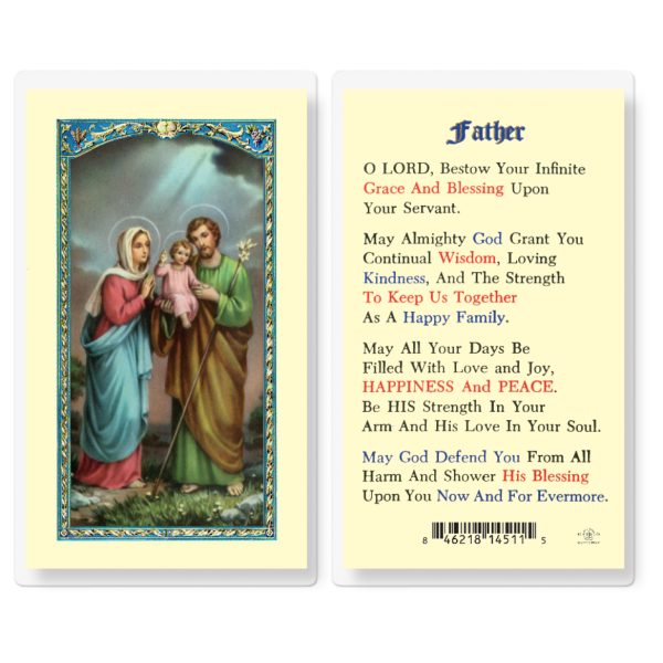 Father Prayer Laminated Holy Card (pack of 25)