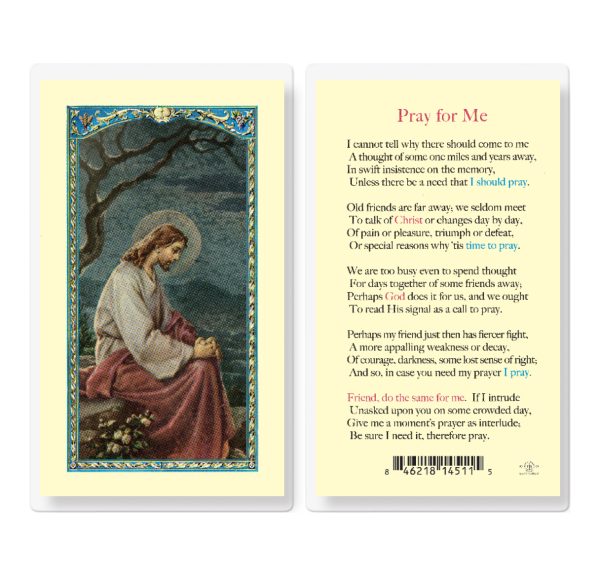 Pray for Me Laminated Prayer Card (pack of 25)