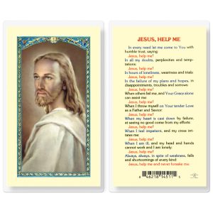 Jesus Help Me Laminated Prayer Card (pack of 25)