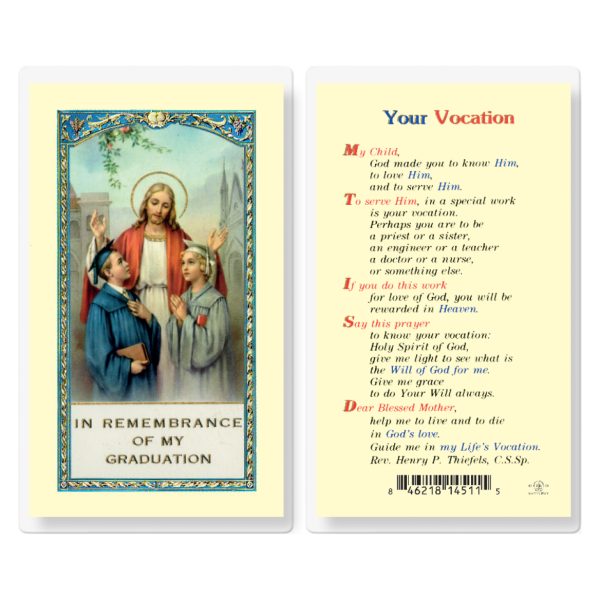 Your Vocation Laminated Holy Card (pack of 25)