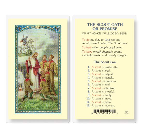 Boy Scout Promise Laminated Prayer Card (pack of 25)