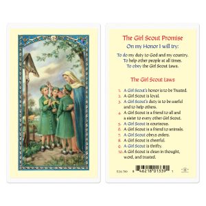 Girl Scout Promise Laminated Prayer Card (pack of 25)