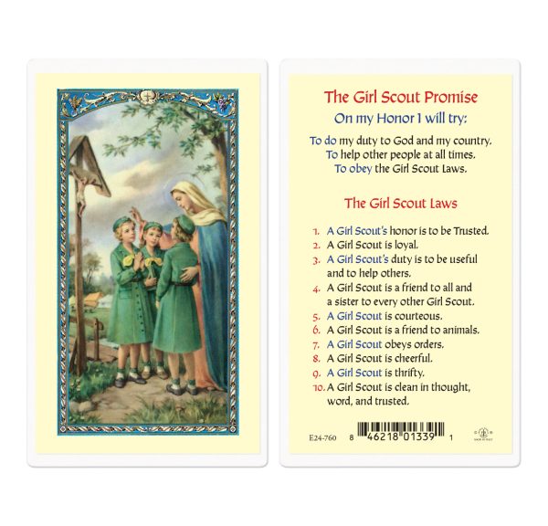 Girl Scout Promise Laminated Prayer Card (pack of 25)