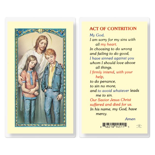 Act of Contrition Laminated Holy Card (pack of 25)