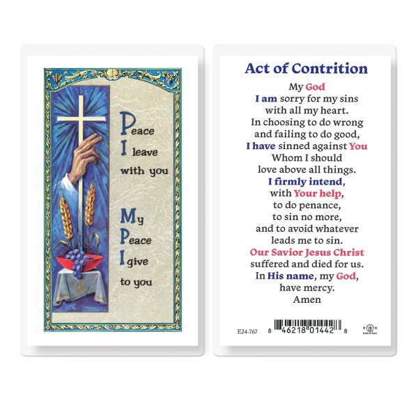 Act of Contrition Laminated Prayer Card (pack of 25)