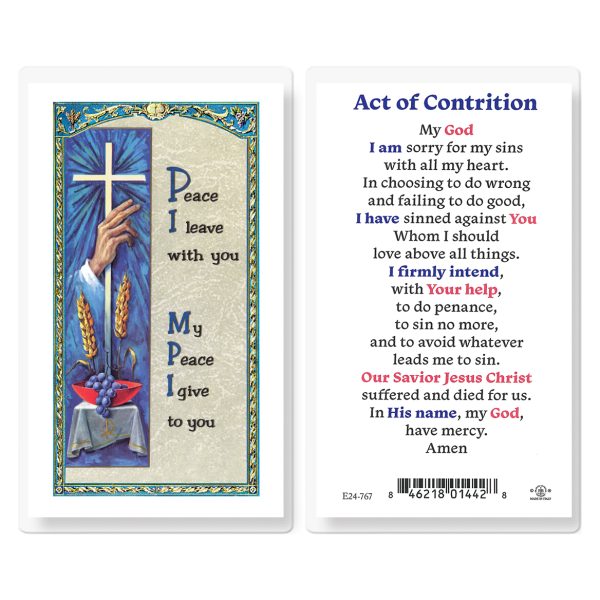 Act of Contrition Laminated Holy Card (pack of 25)